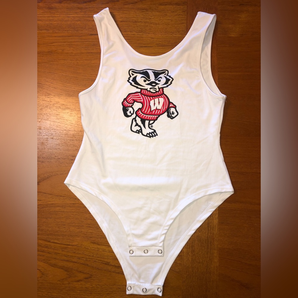 NWOT- Zoozatz WI Badger Body suit tank top